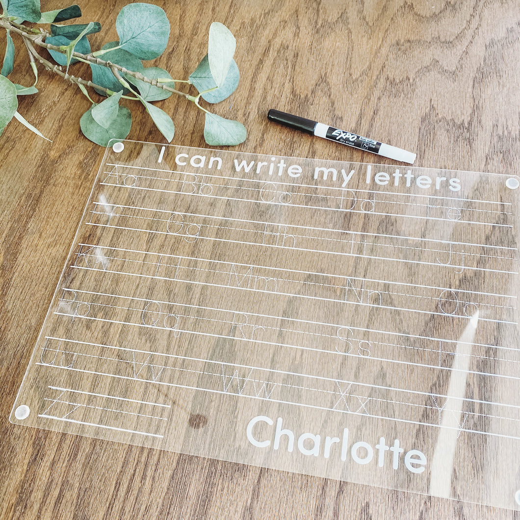 Personalized Handwriting Letter Practice - Upper and Lower Case