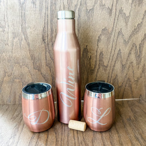 Mr and Mrs Wine Tumbler