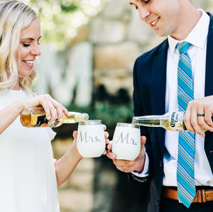 Mr and Mrs Wine Tumbler