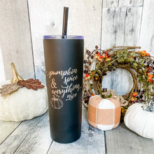 Load image into Gallery viewer, Pumpkin Spice and Everything Nice Engraved Tumbler
