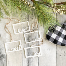 Load image into Gallery viewer, Merry and Bright Ornament Set
