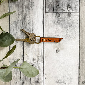 Vegan Leather Keychain - Small