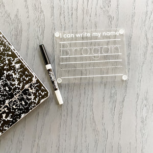 Acrylic Name Writing Practice Board