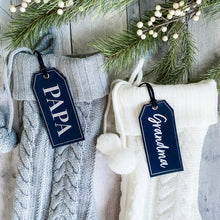 Load image into Gallery viewer, Vegan Leather Gift and Stocking Tags
