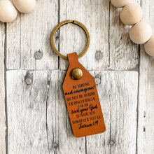Load image into Gallery viewer, Vegan Leather Keychain - Rectangle
