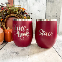 Load image into Gallery viewer, Thanksgiving Wine Tumblers
