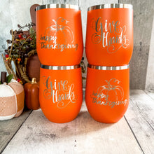 Load image into Gallery viewer, Thanksgiving Wine Tumblers
