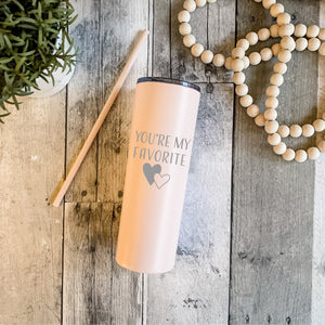 "Love" Design straw cups